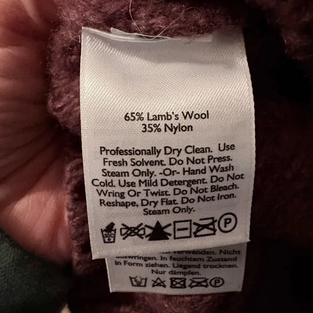 Eddie Bauer Plum Cable Knit Turtleneck Sweater - Picture 4 of 4